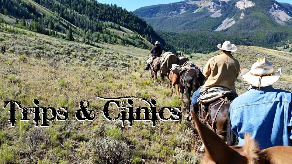 men riding horse in Colorado wilderness 